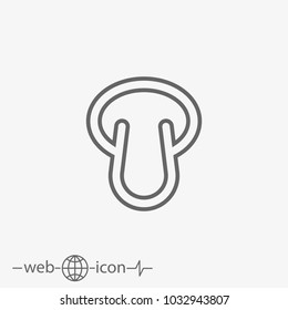 mushroom vector icon