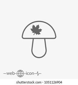 mushroom vector icon