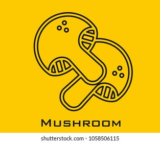 Mushroom vector icon