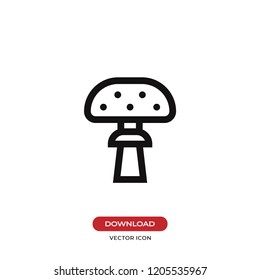Mushroom vector icon