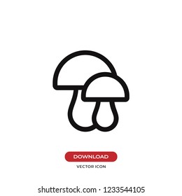 Mushroom vector icon