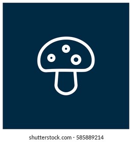 Mushroom vector icon