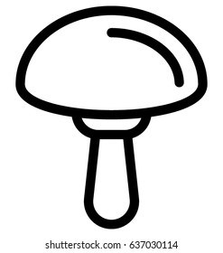 Mushroom Vector Icon