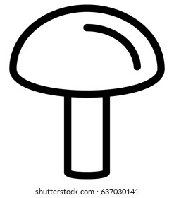 Mushroom Vector Icon