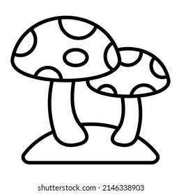 Mushroom vector icon. Can be used for printing, mobile and web applications.