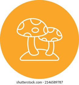 Mushroom vector icon. Can be used for printing, mobile and web applications.