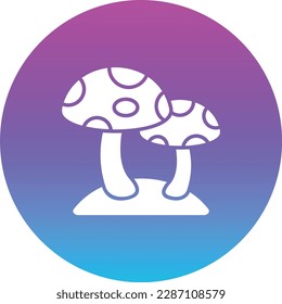 Mushroom vector icon. Can be used for printing, mobile and web applications.
