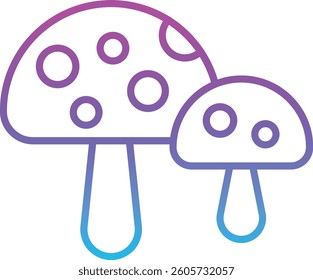 Mushroom vector icon. Can be used for printing, mobile and web applications.