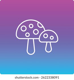 Mushroom vector icon. Can be used for printing, mobile and web applications.