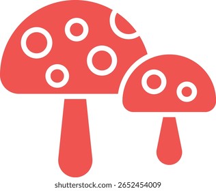 Mushroom vector icon. Can be used for printing, mobile and web applications.