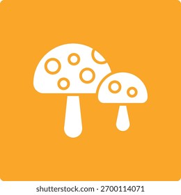 Icono de Vector de champiñones. Se puede utilizar para aplicaciones de impresión, móviles y de Web.