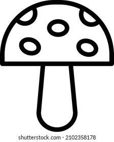 Mushroom Vector Icon Design Illustration