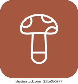 Mushroom Vector Icon Design Illustration