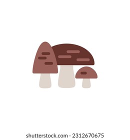 mushroom vector icon flat style. perfect use for logo, presentation, website, and more. simple modern icon design flat style