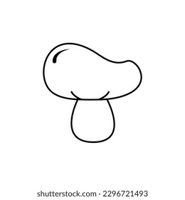 Mushroom vector icon. food illustration sign. fungus symbol or logo.