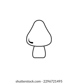 Mushroom vector icon. food illustration sign. fungus symbol or logo.