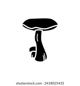 Mushroom vector icon. food illustration sign. fungus symbol or logo.