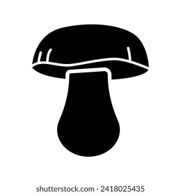 Mushroom vector icon. food illustration sign. fungus symbol or logo.