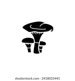 Mushroom vector icon. food illustration sign. fungus symbol or logo.