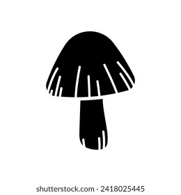 Mushroom vector icon. food illustration sign. fungus symbol or logo.