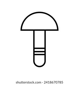 Mushroom vector icon. food illustration sign. fungus symbol or logo.