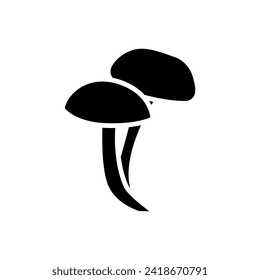 Mushroom vector icon. food illustration sign. fungus symbol or logo.