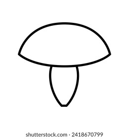 Mushroom vector icon. food illustration sign. fungus symbol or logo.