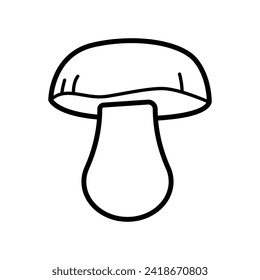 Mushroom vector icon. food illustration sign. fungus symbol or logo.