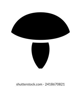 Mushroom vector icon. food illustration sign. fungus symbol or logo.