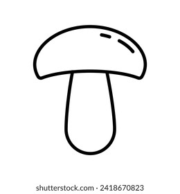 Mushroom vector icon. food illustration sign. fungus symbol or logo.