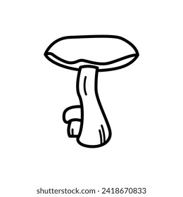 Mushroom vector icon. food illustration sign. fungus symbol or logo.