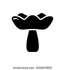 Mushroom vector icon. food illustration sign. fungus symbol or logo.