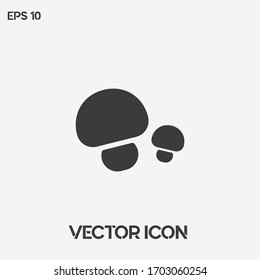 Mushroom vector icon illustration. Ui/Ux. Premium quality.