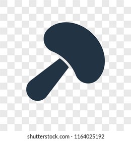 Mushroom vector icon isolated on transparent background, Mushroom logo concept