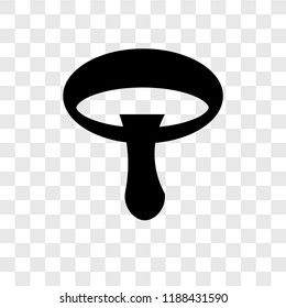Mushroom vector icon isolated on transparent background, Mushroom transparency logo concept