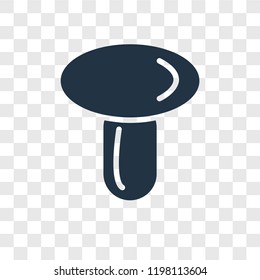 Mushroom vector icon isolated on transparent background, Mushroom transparency logo concept