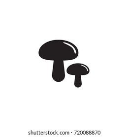 Mushroom vector icon isolated on white background