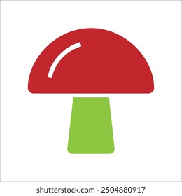mushroom vector icon line template