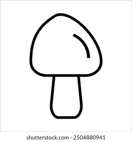 mushroom vector icon line template