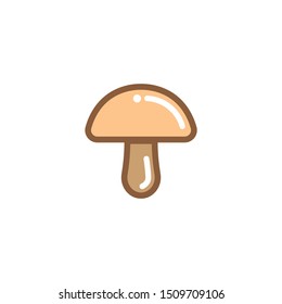 Mushroom vector, icon on a white background