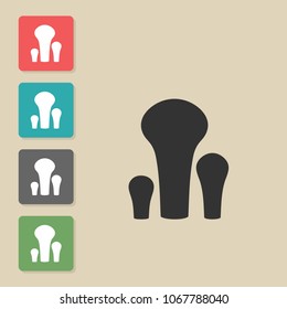 Mushroom - vector icon. Symbol for web, infographics, print design and mobile UX/UI kit. Vector illustration, EPS10.
