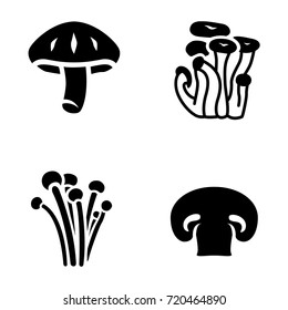 Mushroom vector icons