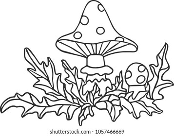 Mushroom vector illustration