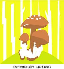 Mushroom vector illustration