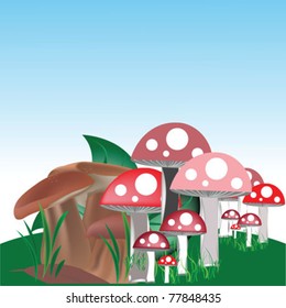 mushroom vector illustration