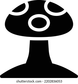 mushroom Vector illustration on a transparent background. Premium quality symmbols. Glyphs vector icons for concept and graphic design. 

