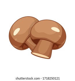 mushroom vector image, vector  illustration.