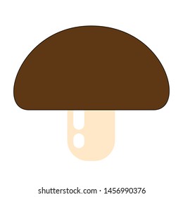 mushroom vector logo  cartoon brown