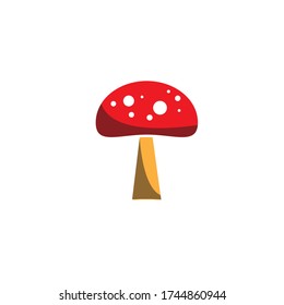 Mushroom vector logo design template