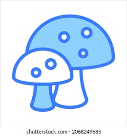 mushroom vector outline icon. Modern colored outline symbols. Collection of traditional elements.